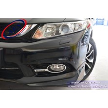 Honda Civic Sis LED Aydınlatma Drl Krom Sis Çerçeveli Fb7 2012 - 2016
