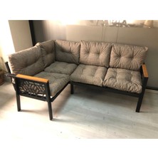 Miami Melisa 2+2 Köşe Yön Değiştirilebilir Koltuk Takımı Balkon-Bahçe-Kafe-Mutfak-Takımı