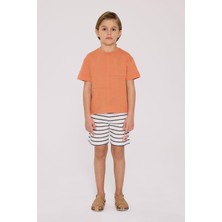 Nebbati Bg Store Erkek Çocuk Kiremit Tshirt