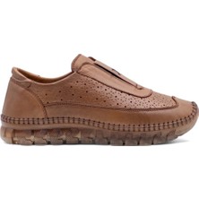 Voyager Z059 Kadın Hakiki Deri Günlük Ayakkabı Taba