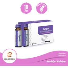 Dynavit Diamond Collagen 10'lu Şişe - Hidrolize Peptit Tip-1 Balık Kolajeni, Kamu Kamu Tozu, Beta Karoten