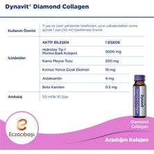 Dynavit Diamond Collagen 10'lu Şişe - Hidrolize Peptit Tip-1 Balık Kolajeni, Kamu Kamu Tozu, Beta Karoten