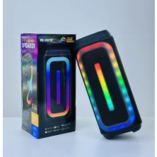 MS-3627BT Taşınabilir Bluetooth Hoparlör – Çift 4 Inç, Rgb Işıklı, Mikrofonlu