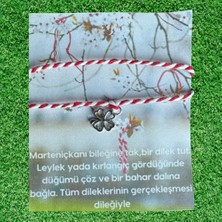 Menar Tasarım Marteniçka Bileklik Şans Bilekliği Yonca Figürlü Marteniçka ile Baharı Bileğinizde Taşıyın