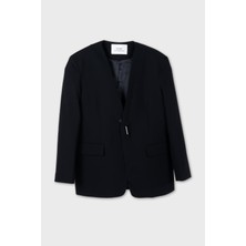Fermuar Detaylı Blazer Ceket