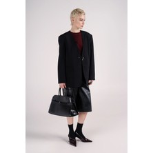 Fermuar Detaylı Blazer Ceket