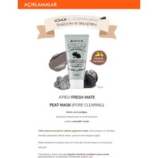 MISSHA Gözenek Temizleyici Kil ve Kömür Maskesi 50ml A'PIEU Fresh Mate Peat Mask (Pore Clearing)