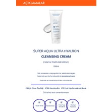 MISSHA 10 Farklı Hyalüronik Asit İçeren Makyaj Temizleme Kremi Super Aqua Ultra Hyalon Cleansing Cream