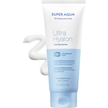 MISSHA 10 Farklı Hyalüronik Asit İçeren Cilt Temizleme Köpüğü Super Aqua Ultra Hyalon Cleansing Foam