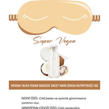 MISSHA Besleyici Vegan Uyku Maskesi 10g Talks Vegan Squeeze Pocket Sleeping Mask (Mega Nutritious)