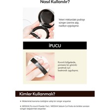 MISSHA Pudra Uygulaması İçin  Makyaj Süngeri (Yuvarlak) Compressed Flocking Puff 2 Adet