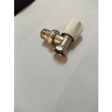Şimaş Havlupan Köşe Radyatör Vanası 1/2" Beyaz