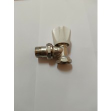 Şimaş Havlupan Köşe Radyatör Vanası 1/2" Beyaz