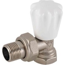 Şimaş Havlupan Köşe Radyatör Vanası 1/2" Beyaz