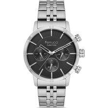 Ferrucci Çelik Erkek Kol Saati Bileklik Hediyeli Su Geçirmez Paslanmaz
