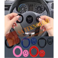 Volkswagen Direksiyon Logo ve Çerçeve SETI(40MM LOGO-61MMÇERÇEVE)