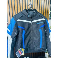 Prosev JKT01 -4 Mevsim Motosiklet Montu (Mavi-Siyah)