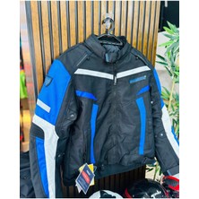 Prosev JKT01 -4 Mevsim Motosiklet Montu (Mavi-Siyah)