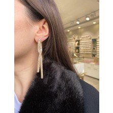 Blue GOLD14K Su Yolu Tasarım Küpe