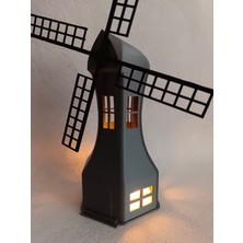 Bayan Rottenmeier Deniz Feneri + Led Mumluk - Led Tealight Dekoratif Obje - Biblo - Dekor (Led Mumluk Dahil)