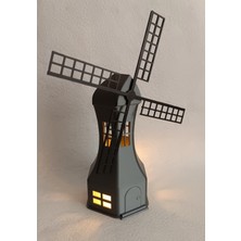 Bayan Rottenmeier Deniz Feneri + Led Mumluk - Led Tealight Dekoratif Obje - Biblo - Dekor (Led Mumluk Dahil)