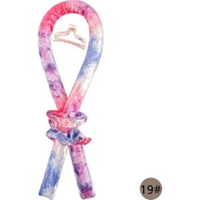 Mingming Shop 19 Renkli Stil Slik Saten Isısız Saç Bigudi Kafa Kadınlar Için Saç Sarma Kıvırma Şerit Kız Scrunchies Şapkalar Saç Aksesuarları Curl Bar (Yurt Dışından)