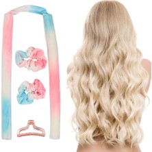 Mingming Shop No.3 Tarzı Isısız Saç Maşaları Yumuşak Saç Silindirleri Isısız Bukleler Saç Bağları ile Kafa Bandı Gecede Uzun Saçlar Için Saç Kıvırma Çubuğu (Yurt Dışından)