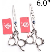 Mingming Shop Z9006 Lan C 7.5n Stili C Salon Kuaförlük Veya Tg Ors Düz Makaslar Insan Saçı Veya Pet Makasları Z9006 (Yurt Dışından)