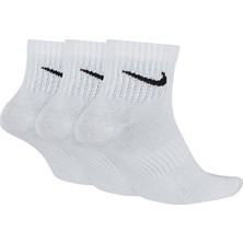 Nıke U Nk Everyday Cush Ankle 3pr Çorap SX7677-100 Beyaz