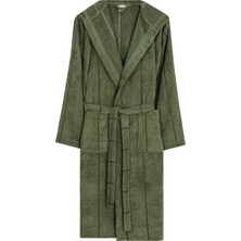 Verodis Italian Style Pamuklu Kadife Kapüşonlu Unisex Bornoz