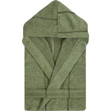 Verodis Italian Style Pamuklu Kadife Kapüşonlu Unisex Bornoz
