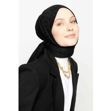 Valor Scarf Bloom Desen Şal - Siyah