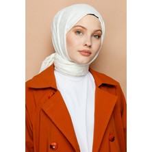 Valor Scarf Bloom Desen Şal - Inci Beyazı