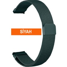 Cobra 20 mm Fossil-Welder-Casio-Seiko-Omega-Armani Uyumlu Mıknatıslı Hasır Metal Saat Kordonu MIKHSR20