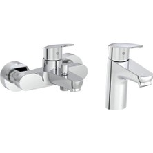 Artema Flow Round Banyo Bataryası + Flow Round Lavabo Bataryası Set