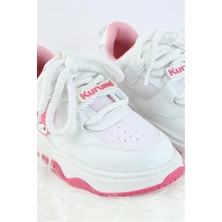 Unisex Çocuk Spor Ayakkabı Kuromi Spor Ayakkabı Özel Tasarım Bağçıklı ve Cırtlı Çocuk Sneaker Spor