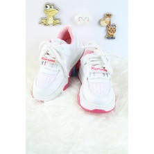 Unisex Çocuk Spor Ayakkabı Kuromi Spor Ayakkabı Özel Tasarım Bağçıklı ve Cırtlı Çocuk Sneaker Spor