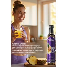 AdraNatura Bromelain Blend-Bromelain, Koenzim Q10 ve L-Karnitin'li Mix, Ananas Özlü Detox Karışımı Şurubu