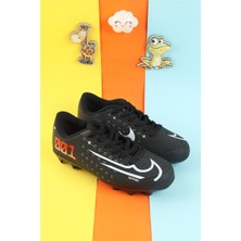 Moda Lime Çocuk Krampon Çim Saha Erkek Çocuk Futbol Ayakkabı Çivili Futbol Spor Ayakkabısı