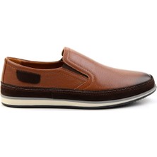 Bambi Taba  Deri Erkek Casual Ayakkabı E01084233203