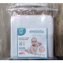 Eke Baby Ekebaby 10'lu Bebe Mendili 0+ Yaş Grubu %100 Pamuklu Ağız Mendili