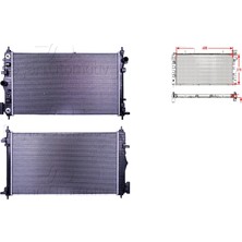 Su Radyatörü Brazing At 677X439X32 Mm - 1300294 Wisco - Opel Insignia 2.0t. 2.8t Uyumlu