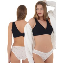 Kadınlar Için Şıklık ve Konforu Bir Arada Sunan Desenli Pamuklu Kurdeleli Külot