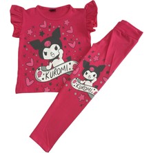 Arya Nisa Kids Kızçocuk Kuromi Baskılı Taytlı Takım
