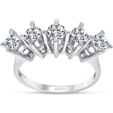 Keops Pırlanta E Renk 1.75 Karat Pırlanta Beştaş Yüzük - Hrd Sertifikalı