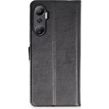  Infinix Hot 20 Kılıf Cüzdanlı Kapaklı Kılıf - Siyah