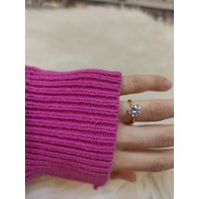 Nişantaşı Accessories 22 ayar renginde 6 Köşe Tektaş Yüzük