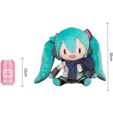 Yellow Orange 32CM Hatsune Miku Peluş Oyuncak Anime Bebek (Yurt Dışından)