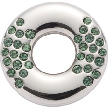 Energetix Açık Yeşil Kristalli Modern Manyetik Kolye Ucu