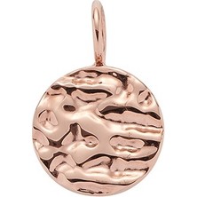 Energetix Pembe Altın Tonlu Dairesel Formlu Manyetik Kolye Ucu